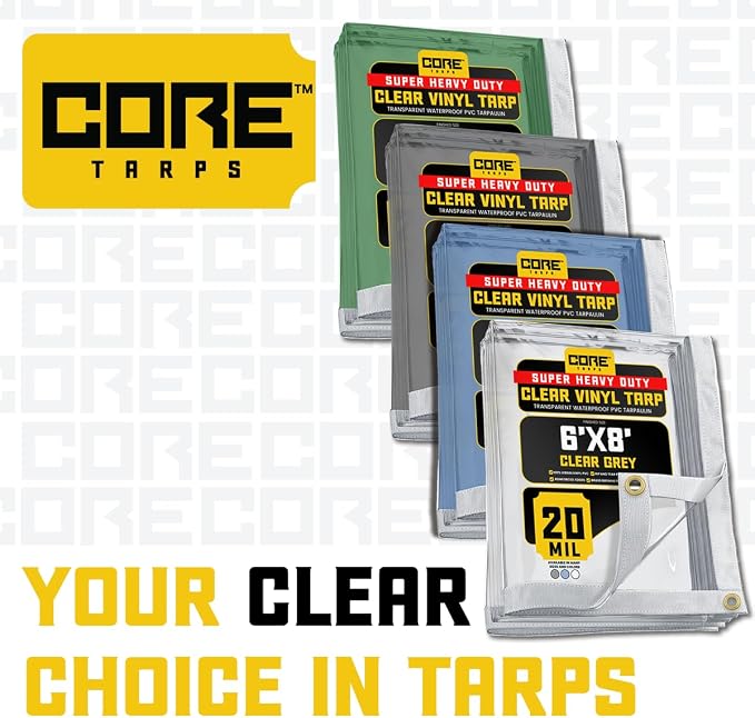 Core Tarps 30 Mil Extreme Heavy Duty Clear Tarp - Image 8