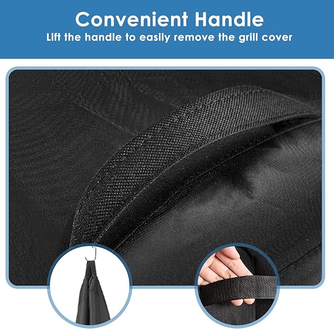 Grill Cover for Weber Genesis II 4 Burner & LX 400 Series, 65 Inch Heavy Duty & - Image 5