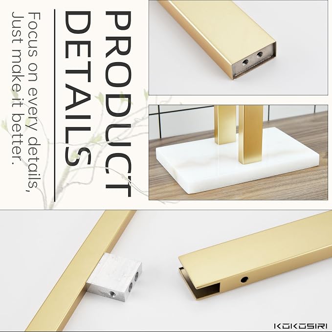 KOKOSIRI Hand Towel Bars Standing Towel Rack - Image 6