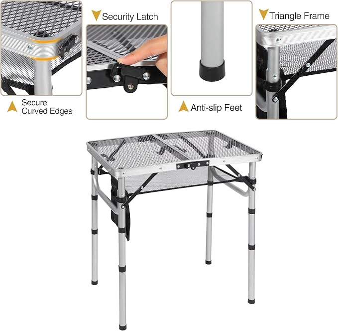 REDCAMP Small Folding Grill Table - Image 4