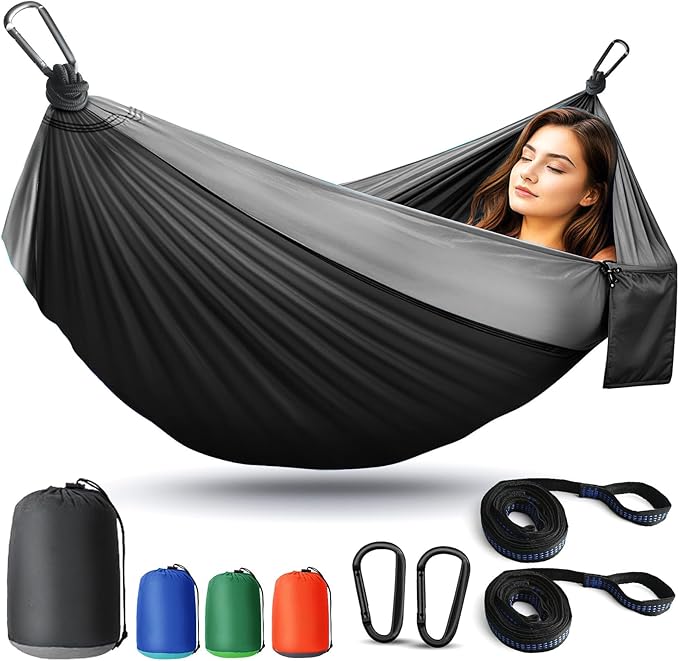 Extra Large Portable Hammock, 600 lb Capacity, 106 x 55 Inch