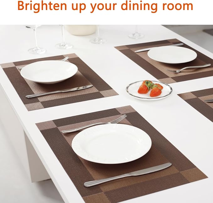 Placemats Set of 12 Washable&Wipeable Place mats - Image 6
