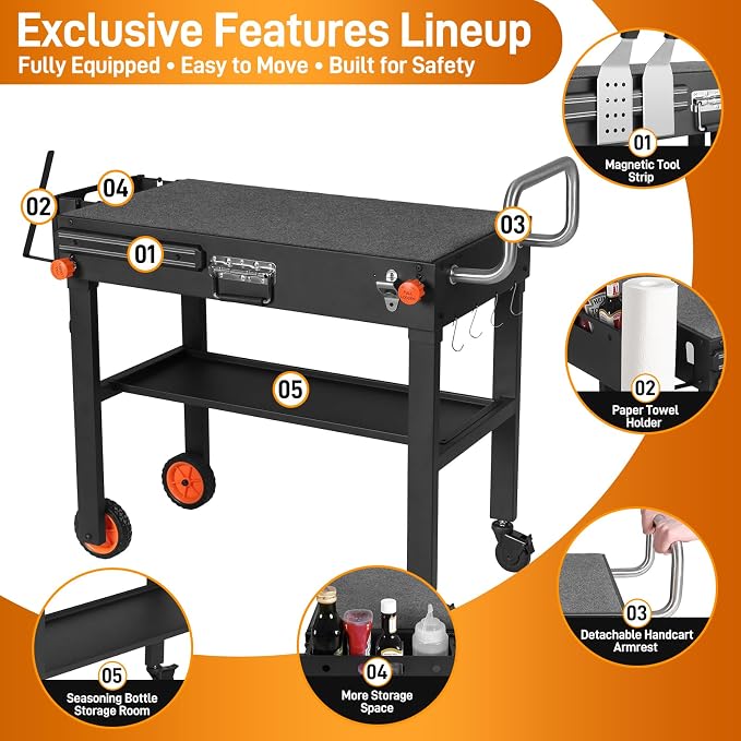 Outdoor Grill Cart - Image 3