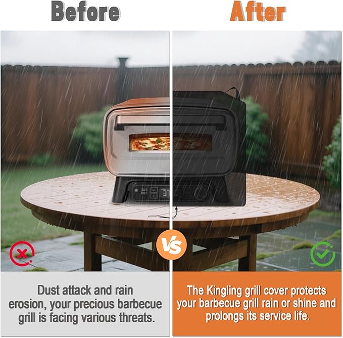 Grill Cover for NXR 3 Burner Portable Gas Grill, 25 inch Waterproof Outdoor - Image 5