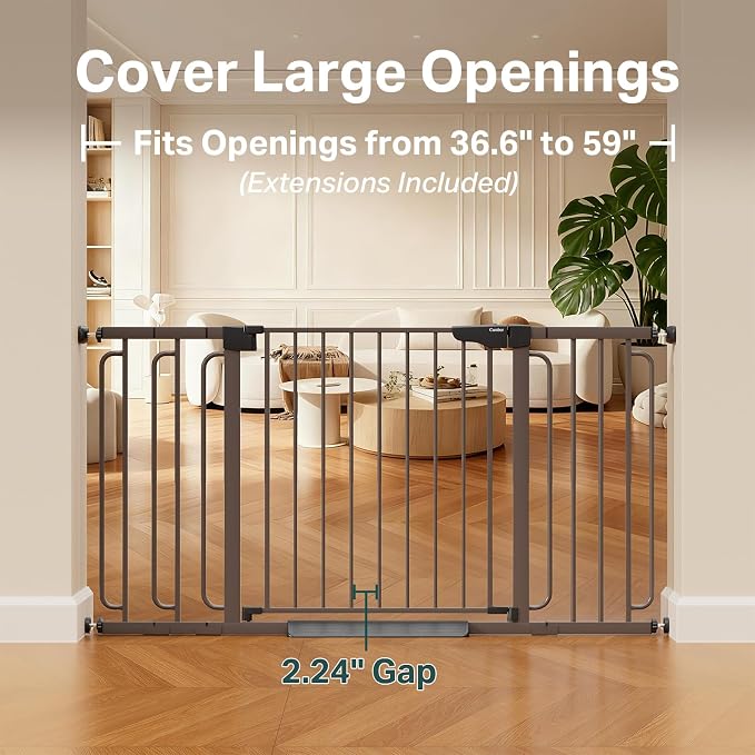 Cumbor 29.7-59" Extra Wide Baby Gate - Image 2