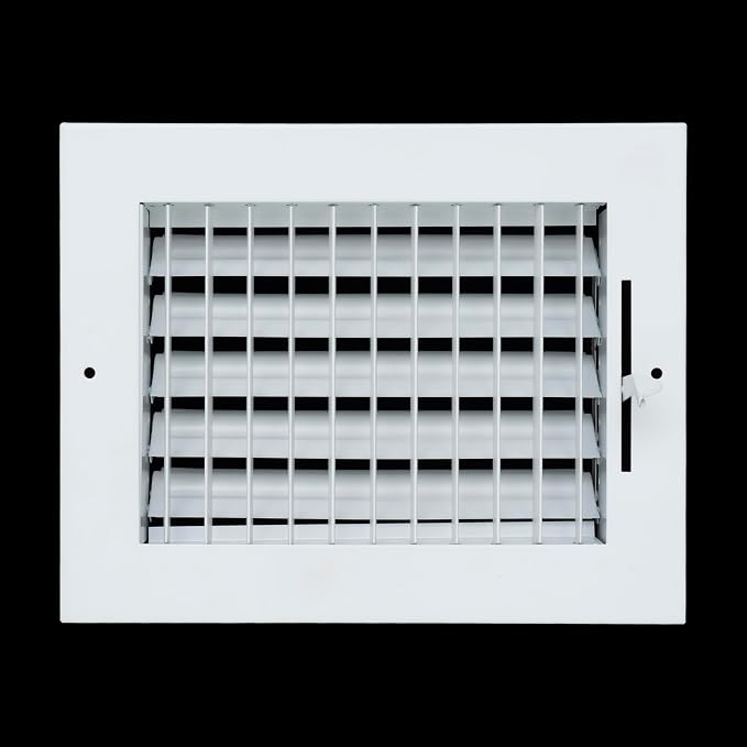 Fits 8x6 Duct Opening Steel Adjustable Air Supply Grille by Handua | Register - Image 3