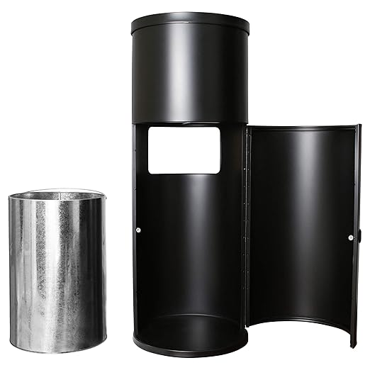 Black Stainless Steel Floor Stand Wipe Dispenser - Image 5