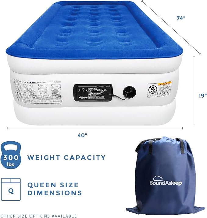 SoundAsleep Products Dream Series Luxury Air Mattress, ComfortCoil Technology - Image 3