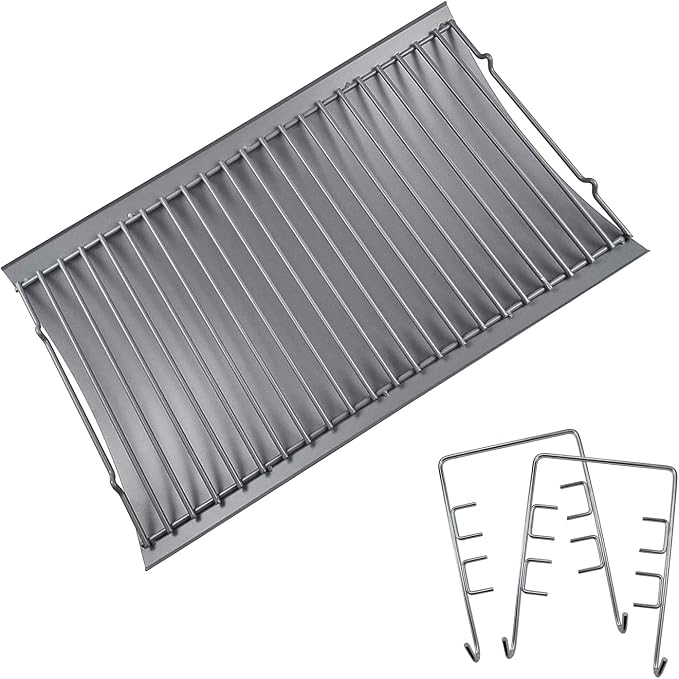 MixRBBQ 20 inch Ash pan with 2pcs Fire Grate Hanger by MixRBBQ