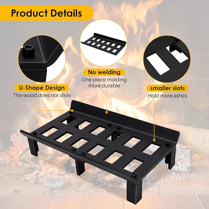 STBoo Fireplace Grate 17inch - Image 5