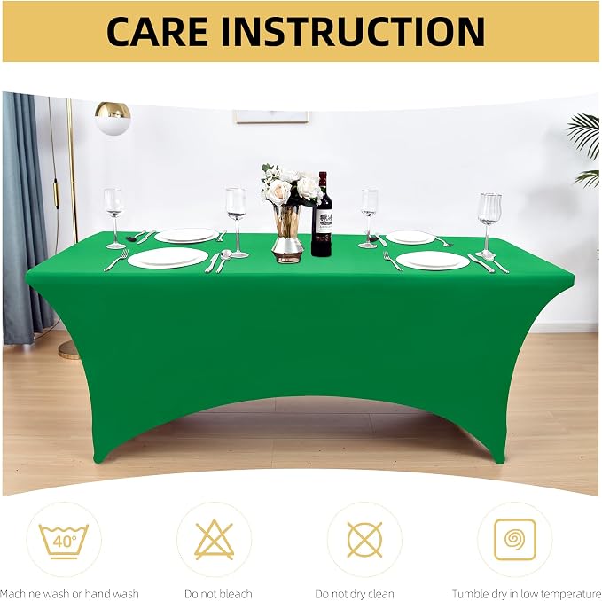 2-Pack 6ft Spandex Table Covers - Image 6
