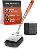 Grill Brush Bristle Free for Outdoor Grill, Grill Brush Bristle Free by CNARIO