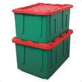 HOMZ 2-Pack Durabilt, Heavy Duty Plastic Storage Bins by Homz