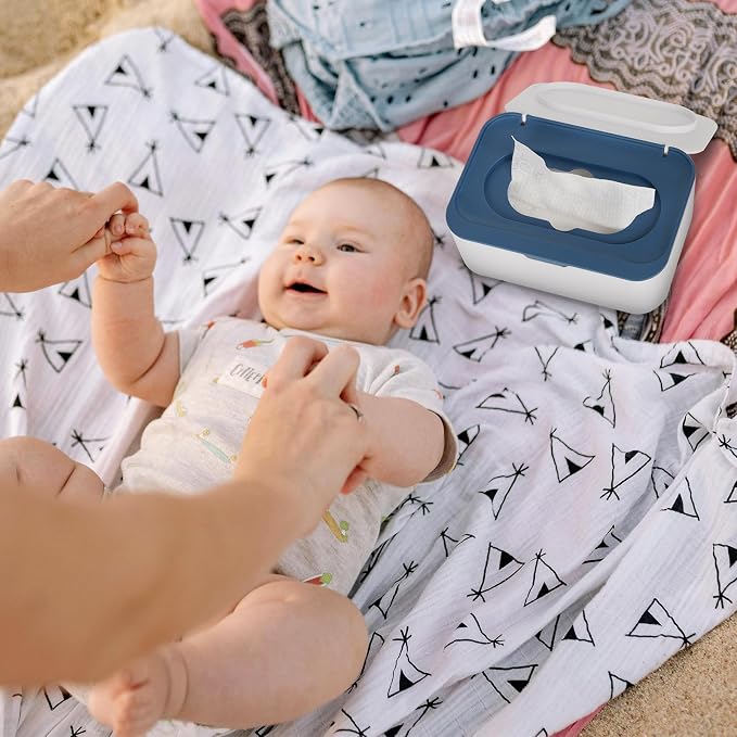 2 Pack Baby Wipes Dispenser, Wipes Case Baby Wipe Holder Keeps Wipes Fresh - Image 9