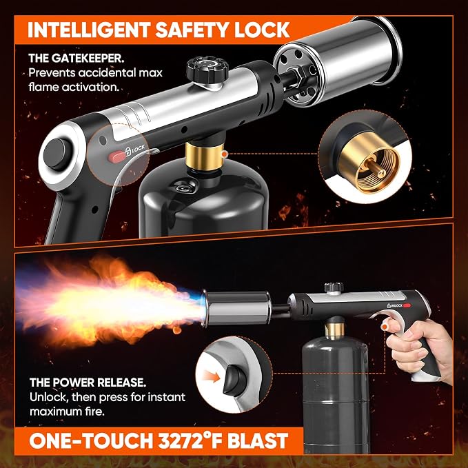 Propane Torch, Adjustable Flame Propane Torch, Precision High Heat Blow Torch - Image 5