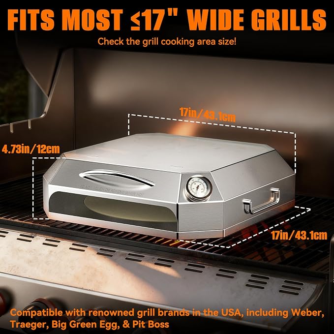 Onlyfire Stainless Steel Pizza Oven Kit - Image 2