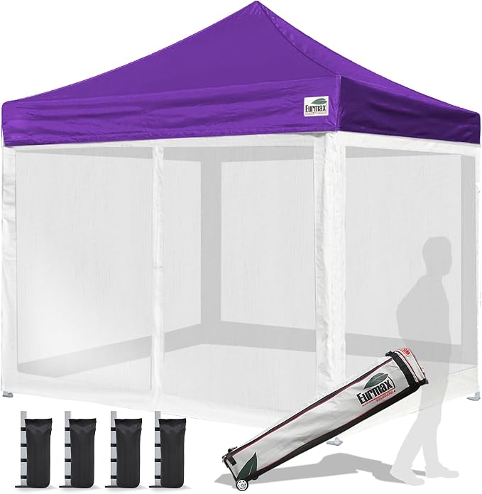 Eurmax USA 10'x10' Pop-up Canopy Tent Commercial Instant Canopies by Eurmax