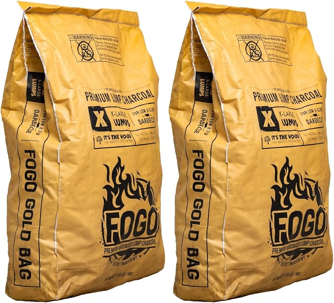 FOGO Super Premium Hardwood Lump Charcoal, Large Sized Lump Charcoal - Image 3