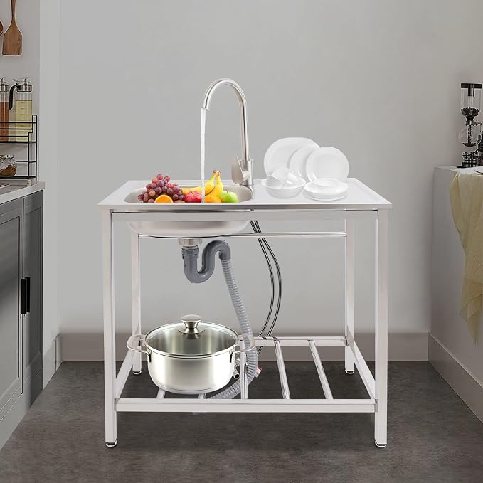 Outdoor Utility Sink, Freestanding Kitchen Sink - Image 5