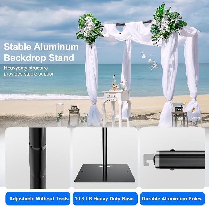 Pipe and Drape Backdrop Stand Kit Backdrop Stand - Image 6