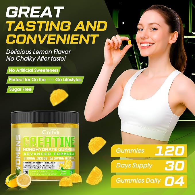 CNFDHI Creatine Gummies Monohydrate 6000MG, Pre-Workout - Image 5
