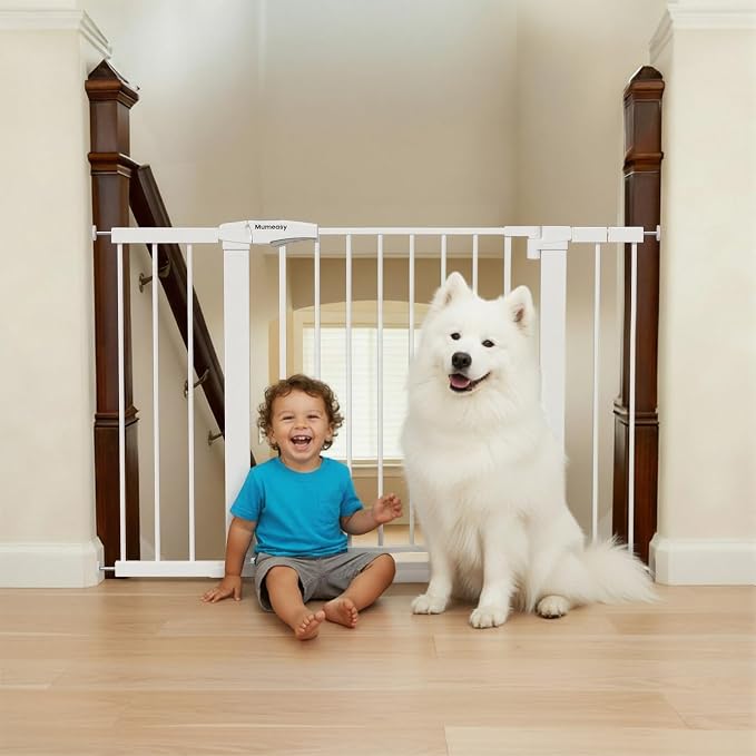 Mumeasy 36" Extra Tall Dog Gate, Auto Close Baby Gate by Mumeasy-FocusonBabyPetSafetyGate