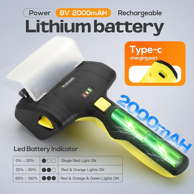 Battery Operated Grill Cleaner PURAMI Wireless Outdoor 360° Rotating Electric - Image 6