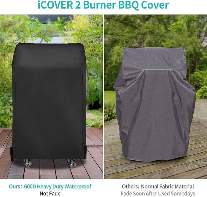 iCOVER Small Grill Cover 30 Inch, 600D Weatherproof BBQ Covers, Waterproof - Image 9