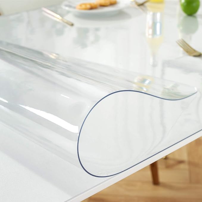 Clear Table Protector 29 x 59 Inch, 1.5mm Thick Plastic Table Cover, Waterproof - Image 8