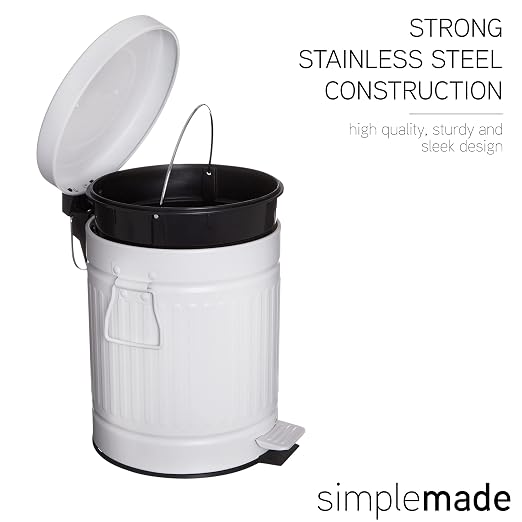 SIMPLEMADE Round Step Trash Can - Image 3