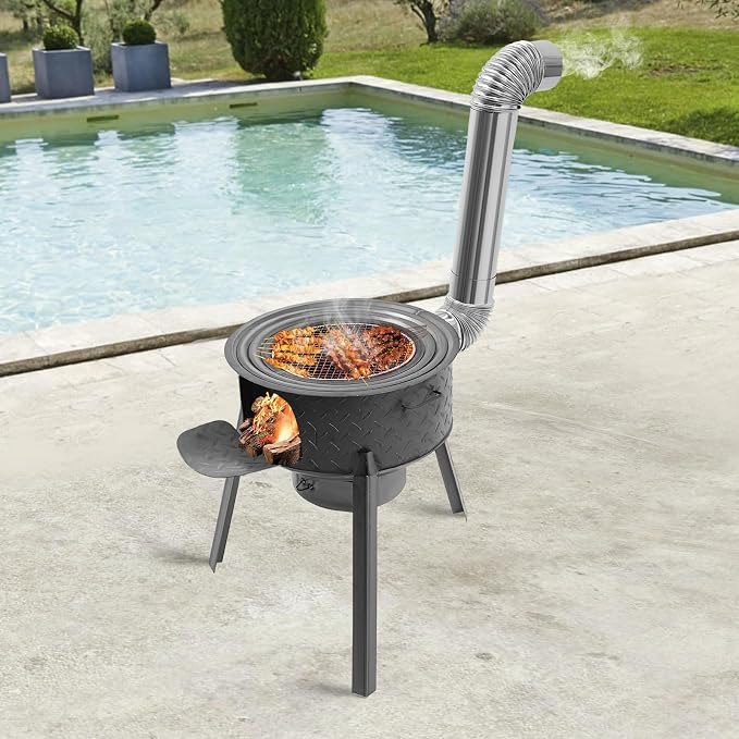 Wood Burning Stove, Steel Camping Stove - Image 4