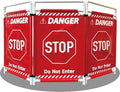 Safety Caution Barricade 3Panels Foldable Security Signs by LTCANOPY