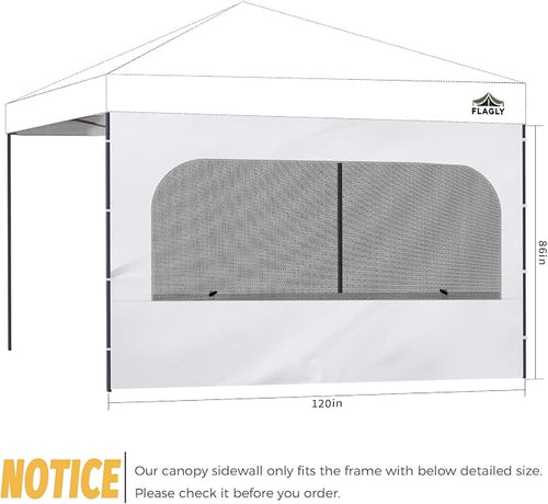 10x10 Pop Up Canopy Sidewall - Image 2