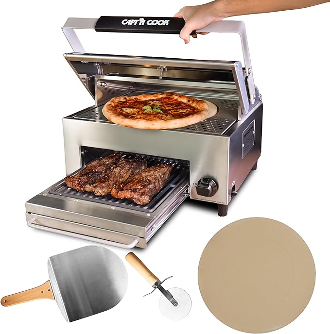 CAPT'N COOK OvenPlus Pizza Oven Outdoor Gas Pizza Oven, Portable Propane Pizza by CAPTNCOOKOVENPLUS