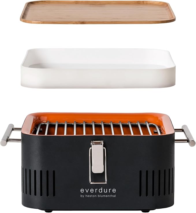 Everdure CUBE Portable Charcoal Grill, Tabletop BBQ, Perfect Tailgate, or - Image 4