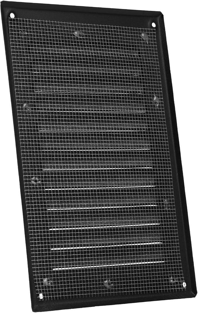 Vent Systems - 5 x 7 Inch Black Metal Rectangular Soffit Air Vent Grille Cover - Image 6