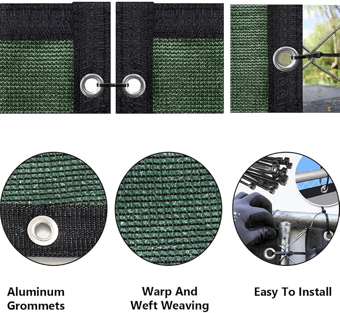 LITA 6' x 75' Garden Privacy Fence Screen Cover UV Protection Weather-Resistant - Image 2