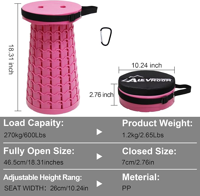 ALEVMOOM Upgraded Collapsible Stool - Image 8