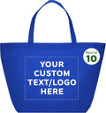 DISCOUNT PROMOS Custom Southern Style Grocery Tote Bags Set of 10 by DISCOUNTPROMOS