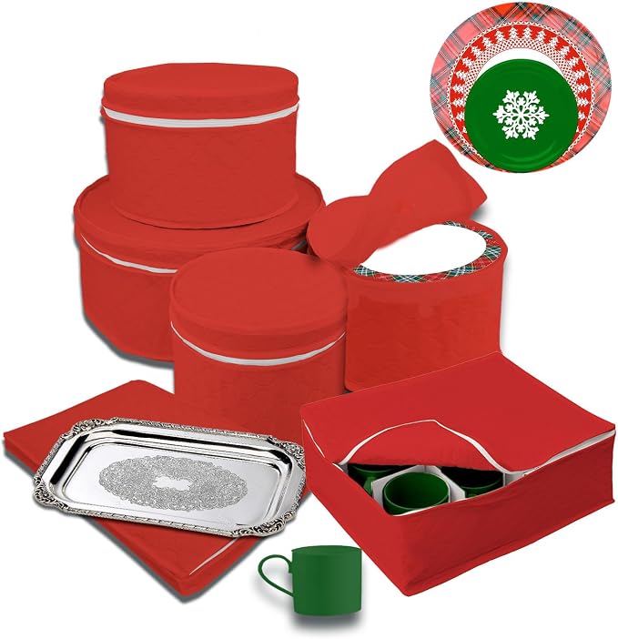 LAMINET 6 Piece Quilted Dinnerware Storage Starter Set - Image 2