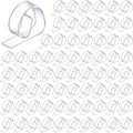 Eccliy 150 Pieces Transparent Clear Tablecloth Clips Plastic Table Cloth Clips by Eccliy