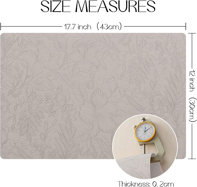 Romanstile Vinyl Placemats Set of 6-12 X 18 Inch - Image 7