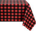 Romanstile Rectangle Vinyl Tablecloth, 100% Waterproof Buffalo Gingham Plastic by Romanstile