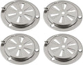 BBQ Smoker Air Vent Set, 4 Pieces Stainless Steel Grill Damper by Jwodo