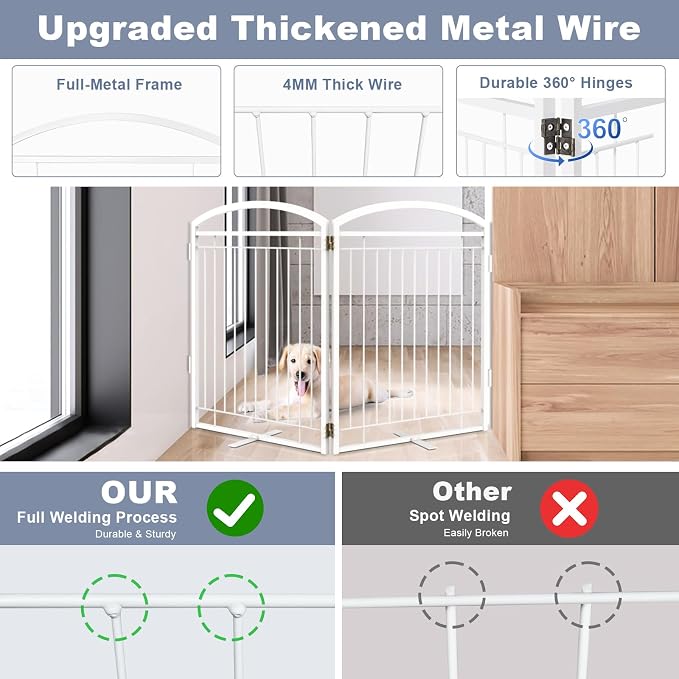Full Metal Free Standing Dog Gate - Image 3