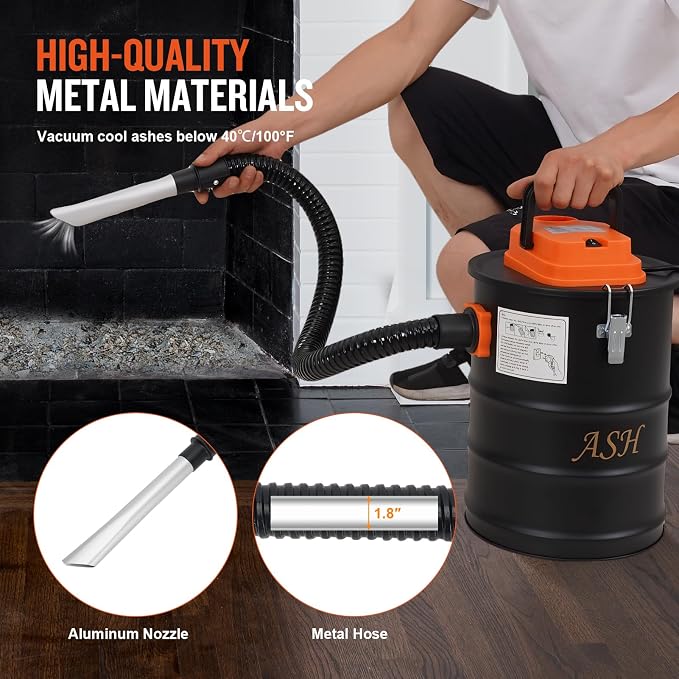 Ash Vacuum Cleaner -4 Gallon Fireplace Ash Vac - Image 6