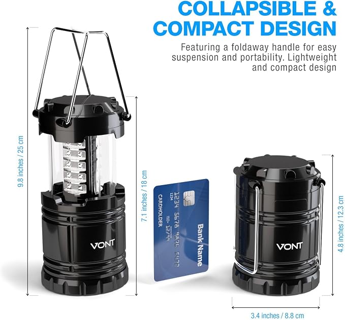 Vont LED Camping Lantern, LED Lanterns, Suitable Survival Kits - Image 4