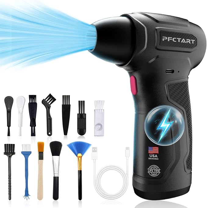 Compress Air Duster, 200000RPM Electric Air Duster by PFCTART