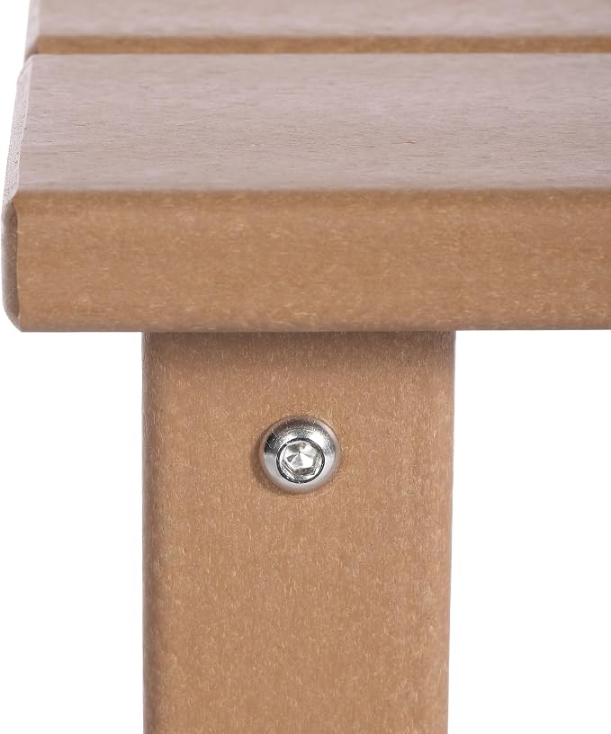 Costaelm Kids Outdoor Side Table, Small Patio HDPE Adirondack Square Table - Image 6