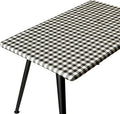 Rectangle Picnic Table Cloth, Elastic Waterproof Fitted Vinyl Tablecloths by Unknown